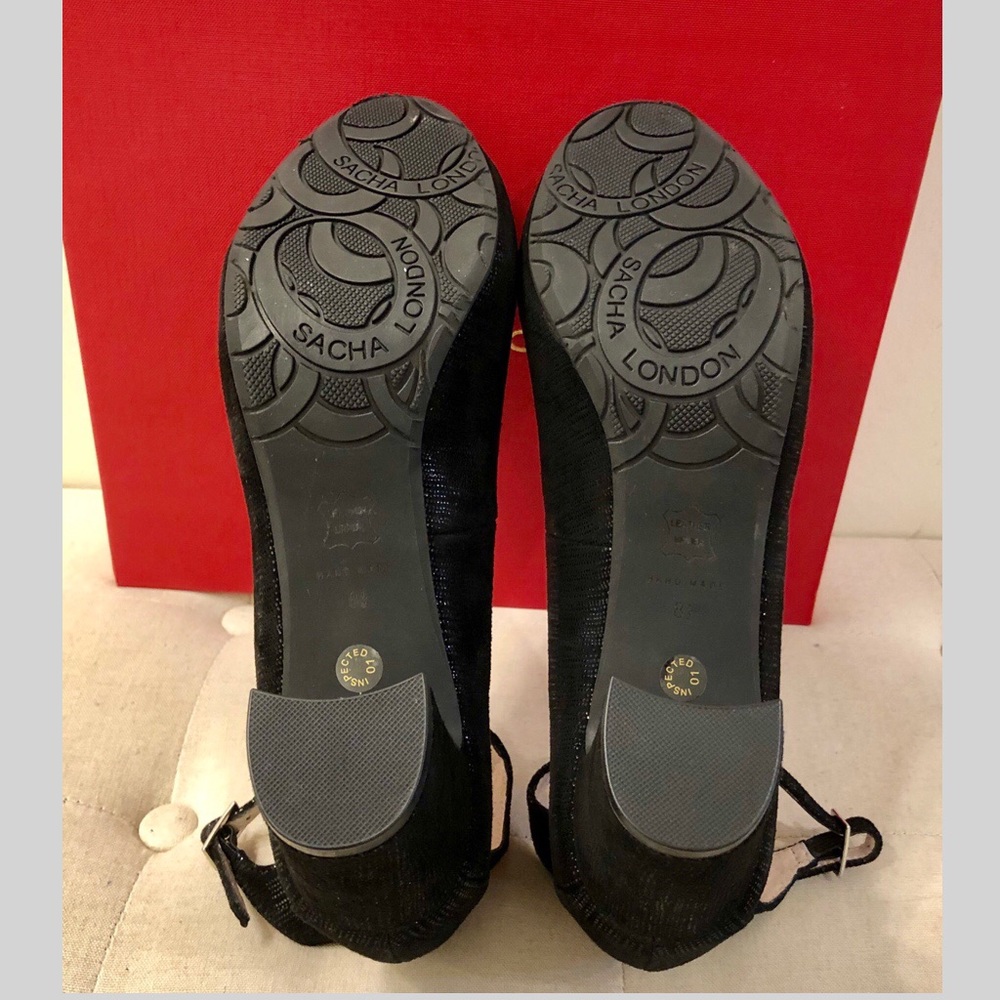 Sacha London Black- distant heel  NIB sz10 - Picture 4 of 5